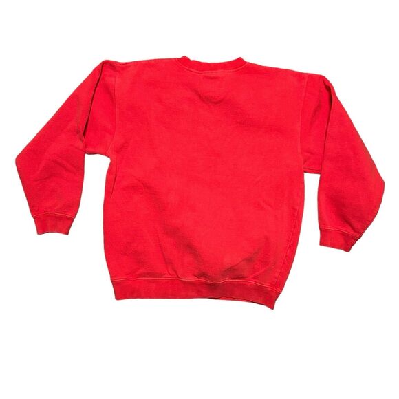 Vintage Nebraska Huskers Embroidered Logo Sweatshirt Medium Red Alumni READ - Picture 2 of 7